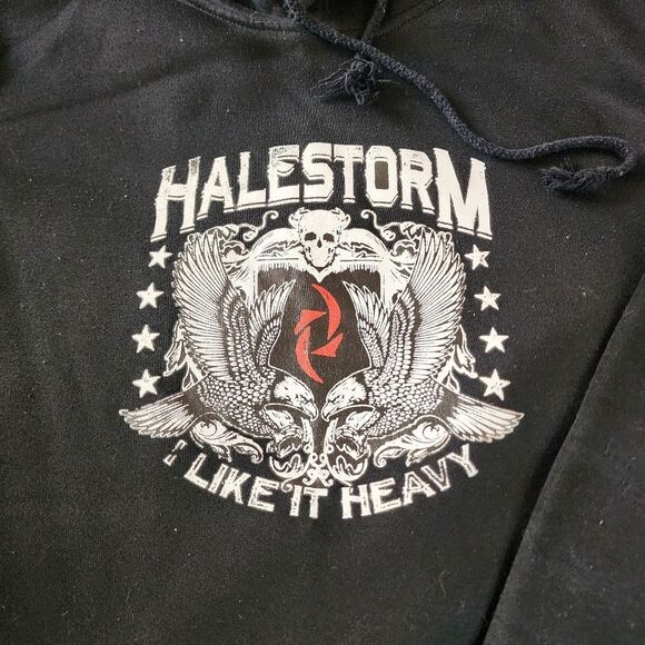 Halestorm Black Hoodie With i Like It Heavy Graphic Size Medium - Picture 2 of 6